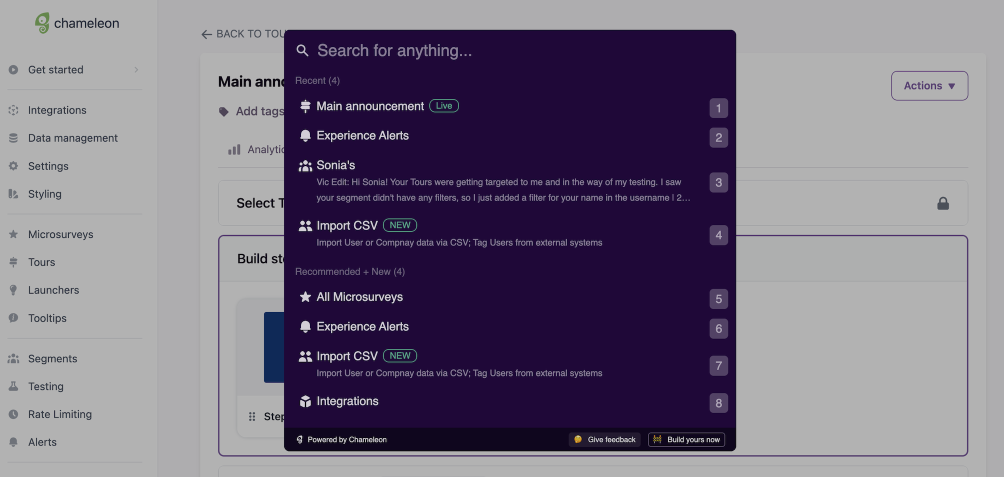 the HelpBar open in the Dashboard