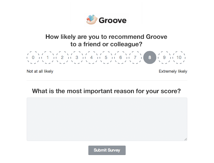 groove nps survey