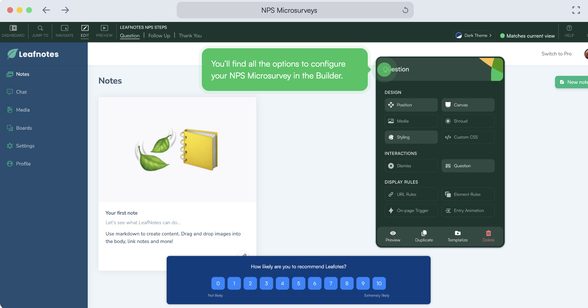 NPS Microsurveys