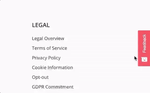 Floating feedback button: visibility & accessibility