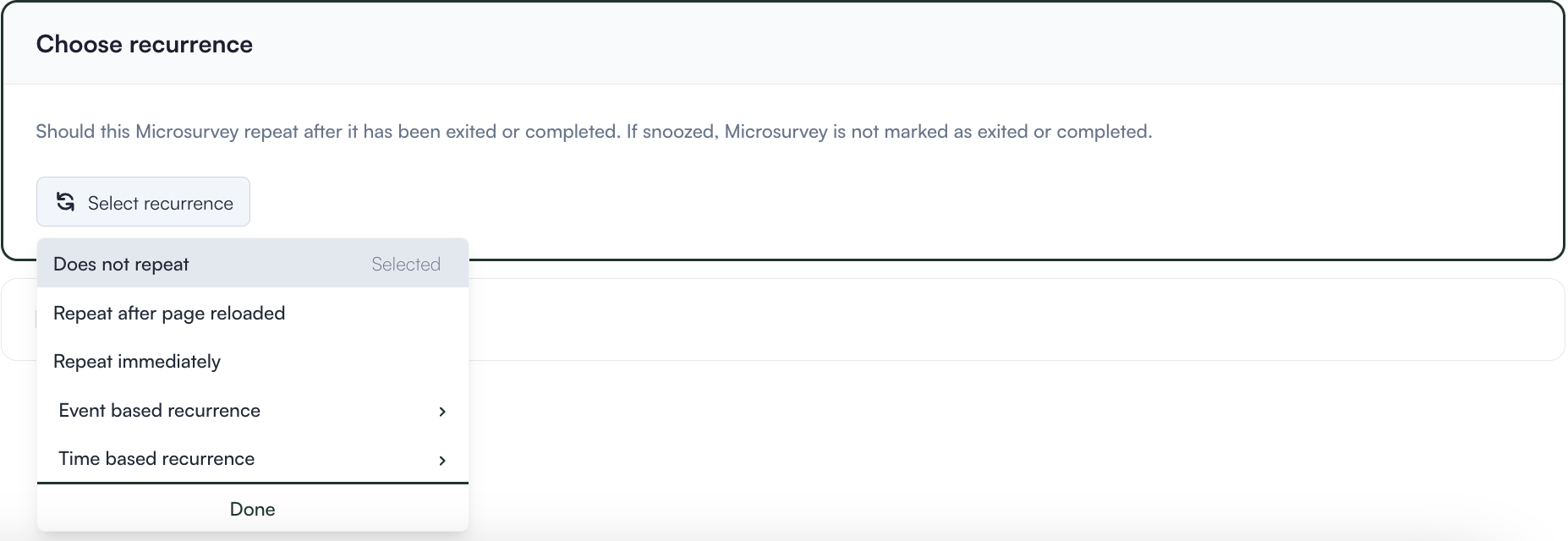 Repeat your Microsurveys
