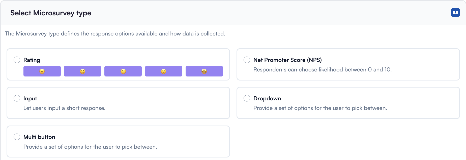 Multiple survey types