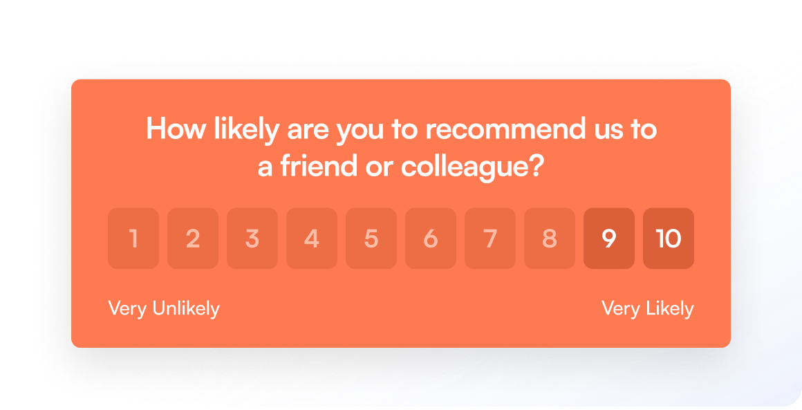 Over 75% of our customers' end-users are Promoters of their respective products