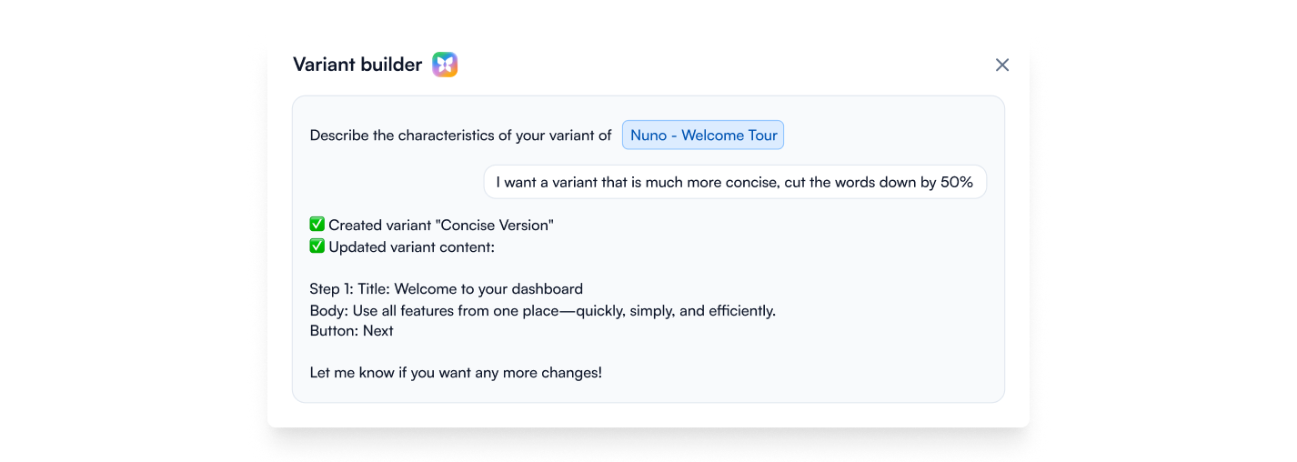 Generate variants with Copilot