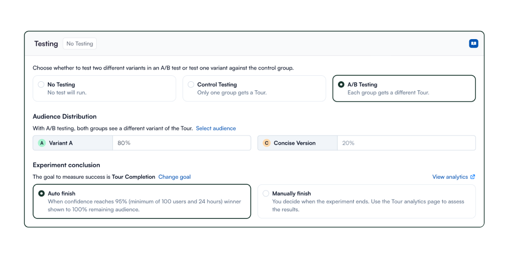 Control distribution & measurement