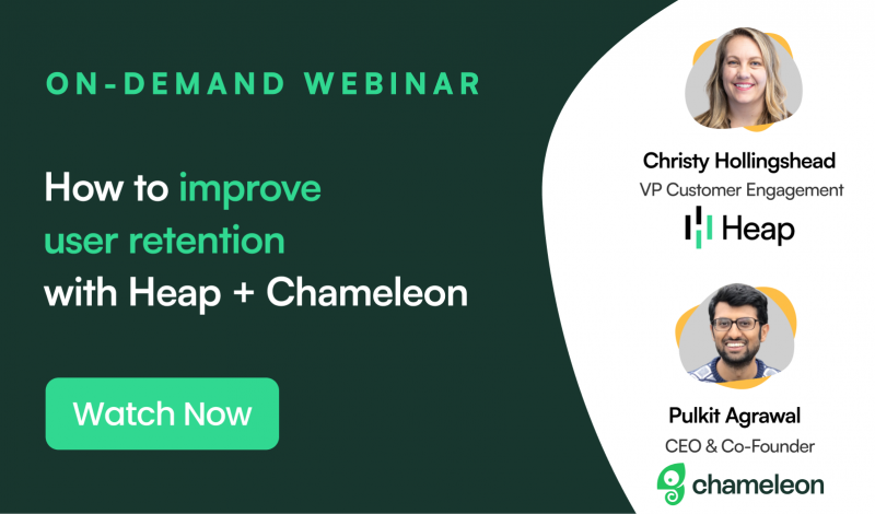 How to improve user retention with Heap and Chameleon
