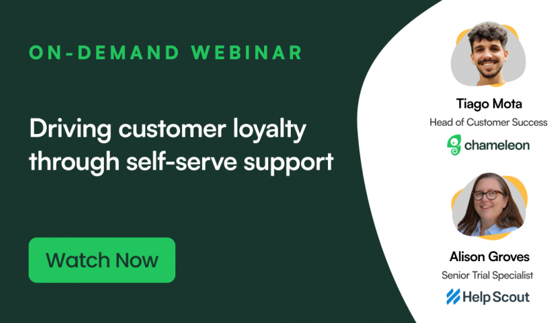 Driving customer loyalty through self-serve support