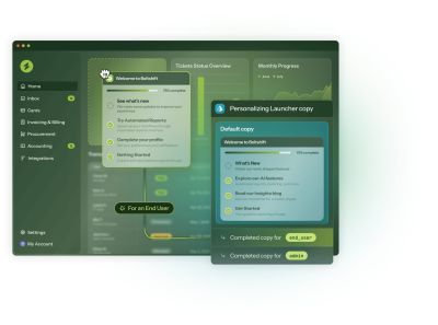 In-app checklists that surface the next right step for every user