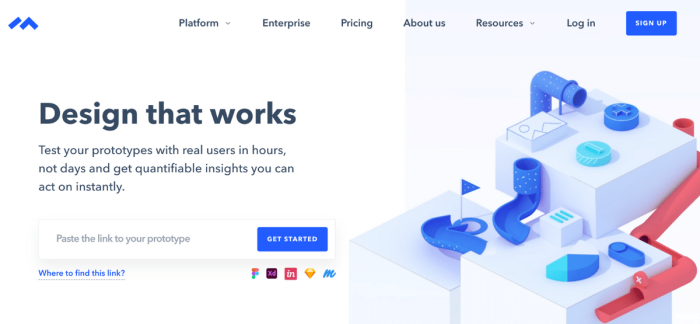 Maze landing page