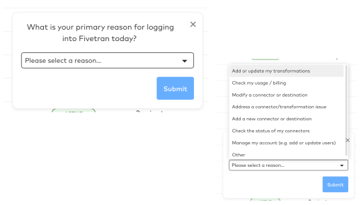 Fivetran new user survey