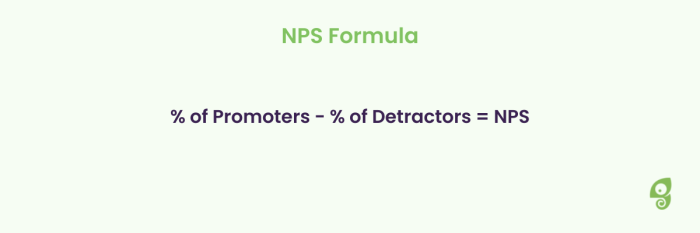 A formula for calculating NPS