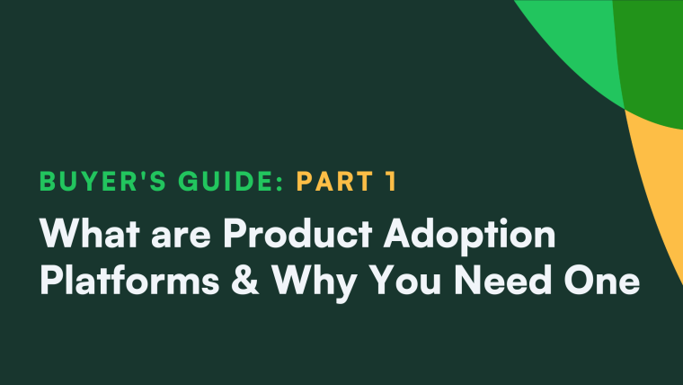 Part 1 of a buyer's guide on product adoption platforms: what they are and why you need one.