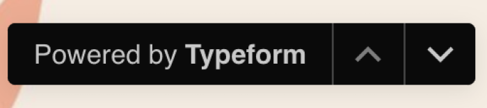 A button that says 'powered by Typeform'