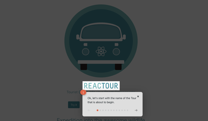 tour for react