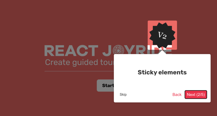 tour for react