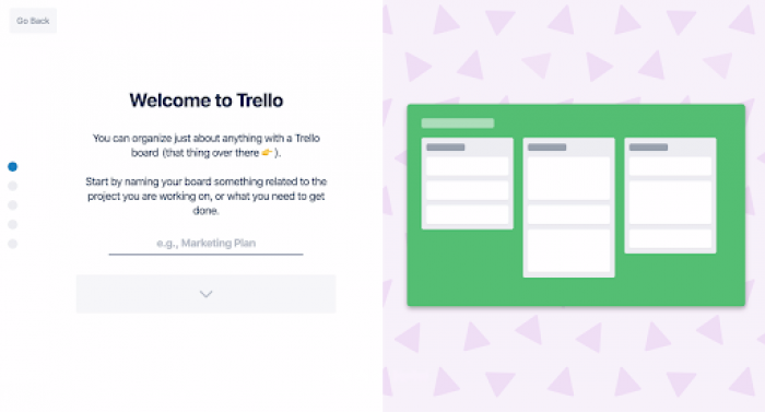 Trello user onboarding ux personalized experience