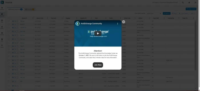 AvidXchange's video modal