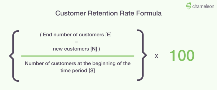 Customer Retention Rate Formula