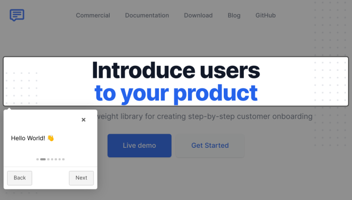 product tour github