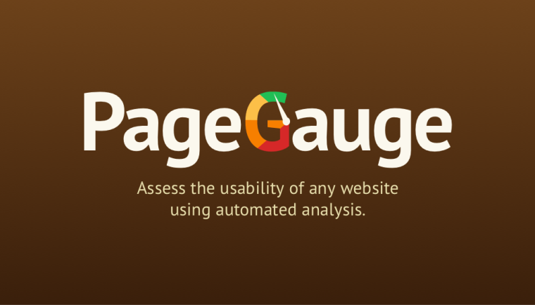 The PageGauge logo and tagline: 