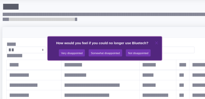 Example of a customer satisfaction survey for product market fit