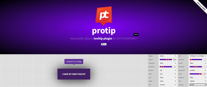 Protip library interface