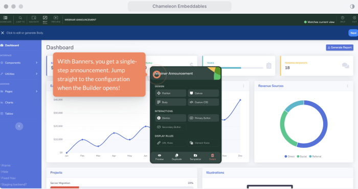 Example of How to use Banners to drive feature adoption