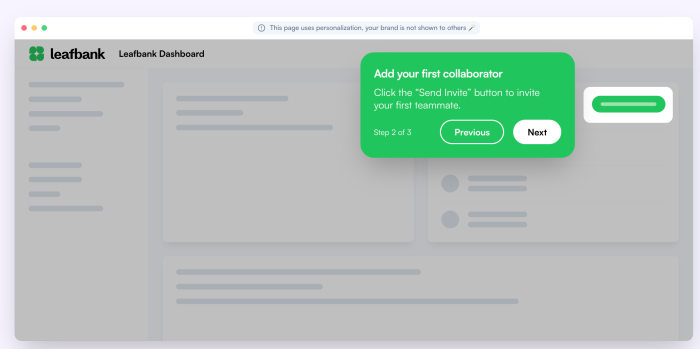An image of Chameleon's spotlight UI effect