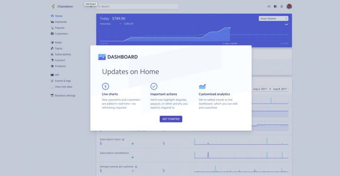 onboarding ux Updates on Home dashboard