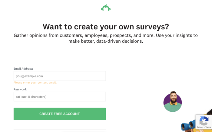 SurveyMonkey Growth Loop: Once you finish a survey with them, you are prompted to sign up too for free