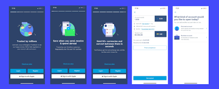 Mobile user onboarding infographic depicting onboarding flow