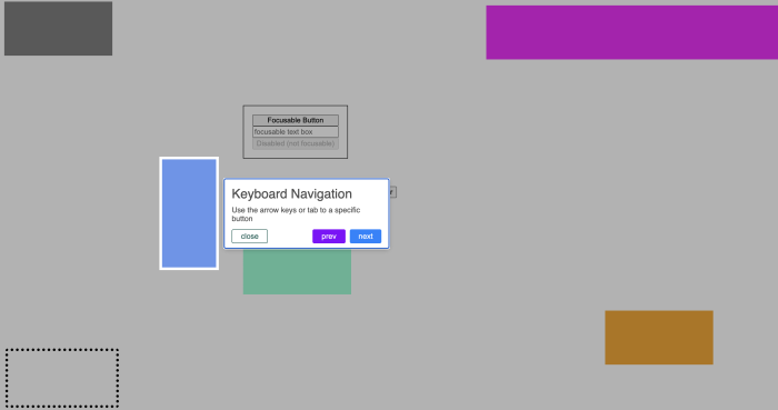 A screenshot of Walktour’s tour elements