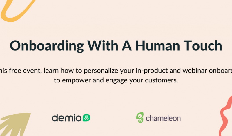 Onboarding with a human touch