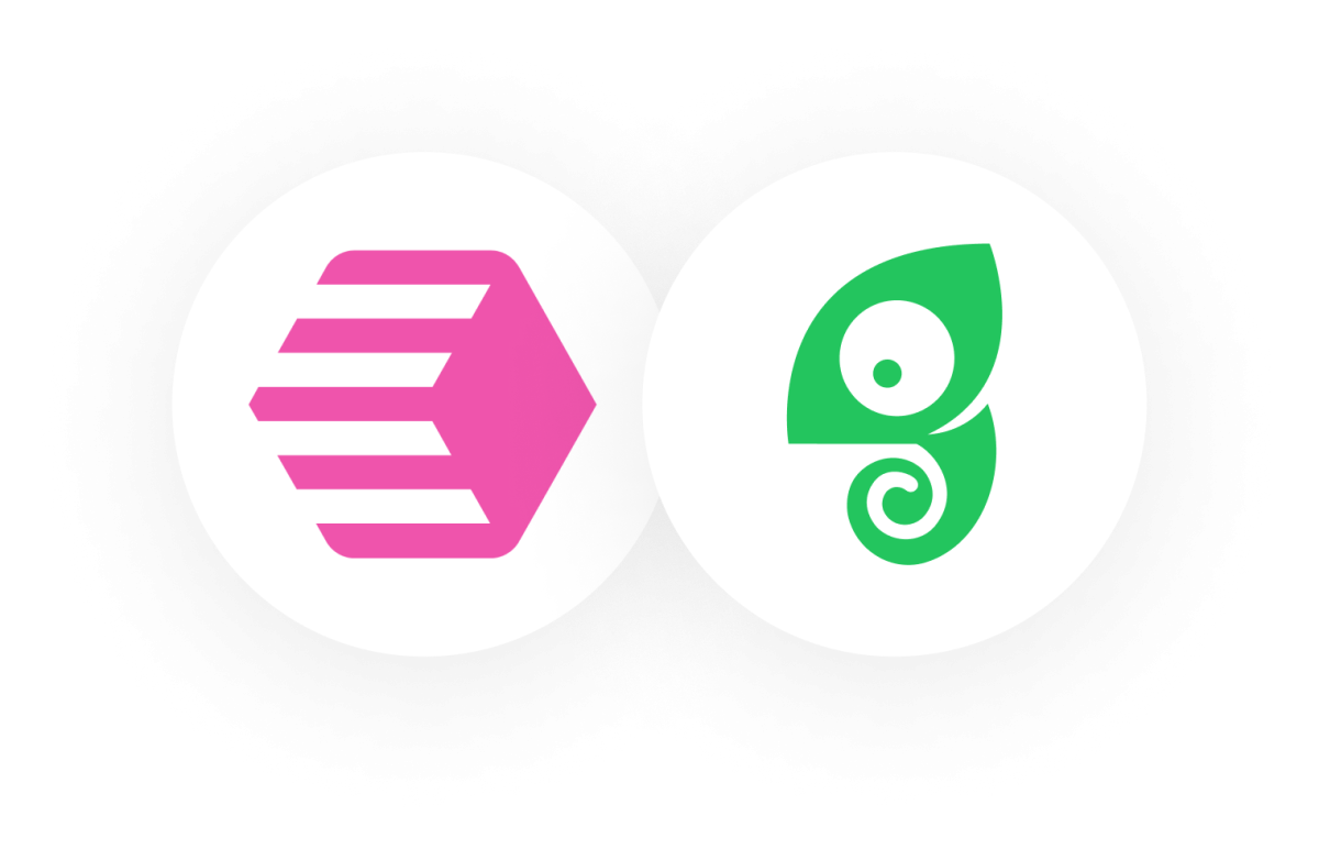 The Census and Chameleon logos side by side.