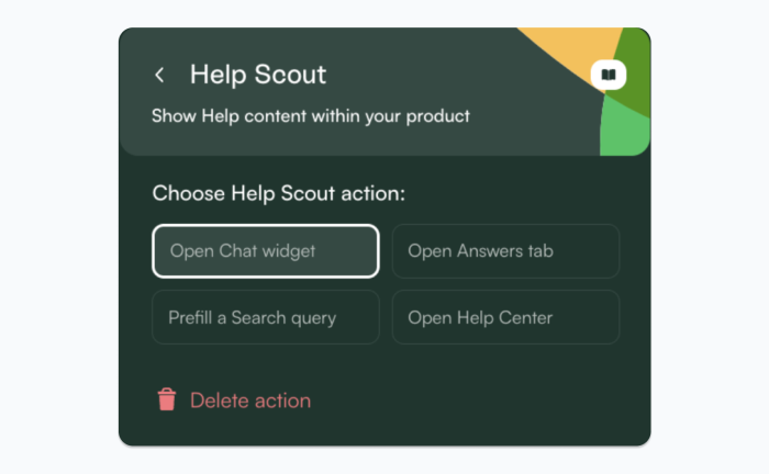 Trigger Help Scout Messenger from a Chameleon Experience