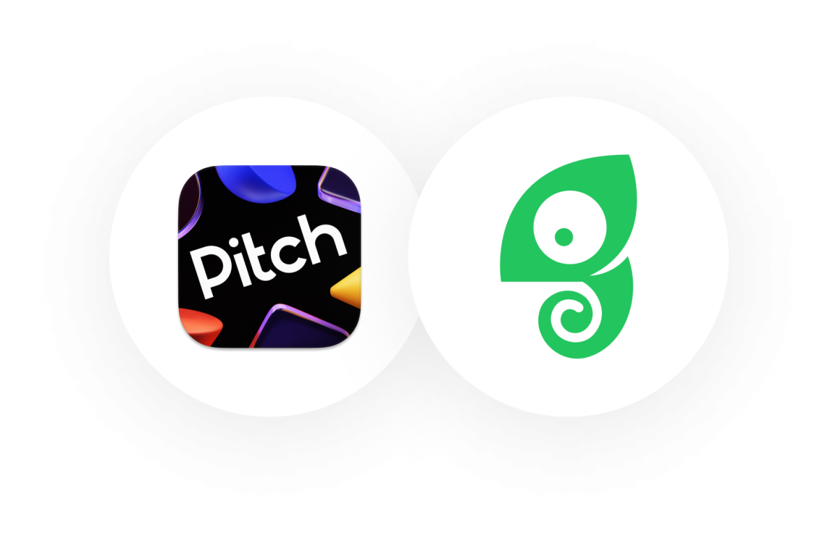 Pitch and Chameleon logos