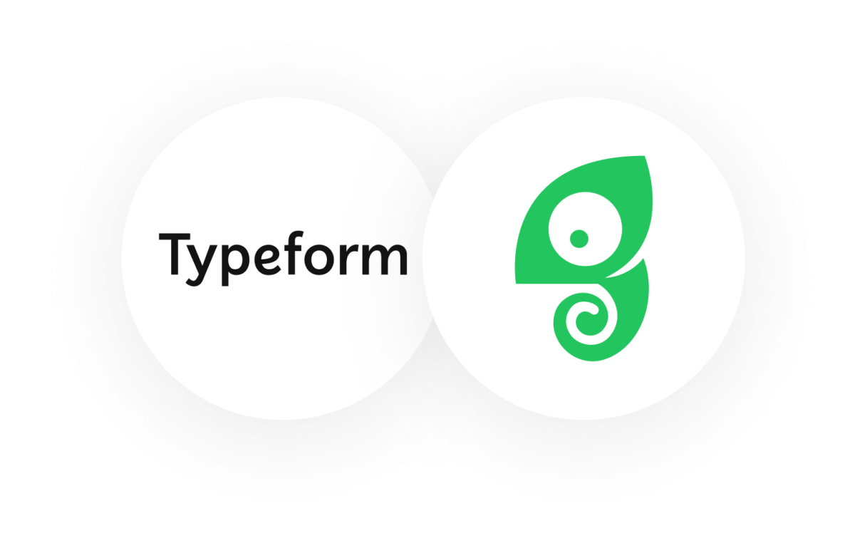 Typeform and Chameleon logos