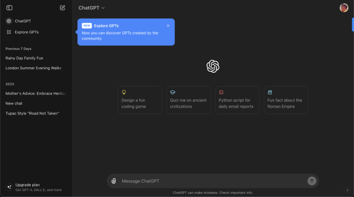 Smart use of a guided tour for feature discovery