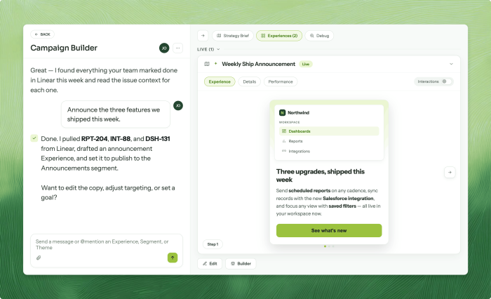 Build in-app guidance from what you shipped