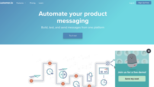 customer.io demo request prompt