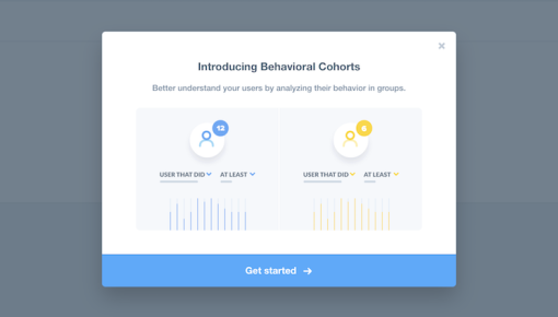 mixpanel product tour modal