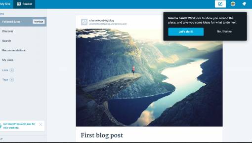 WordPress product tour tooltip