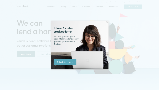 zendesk demo request modal