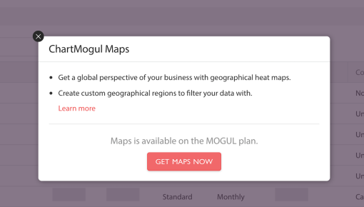 chartmogul feature gate upsell modal