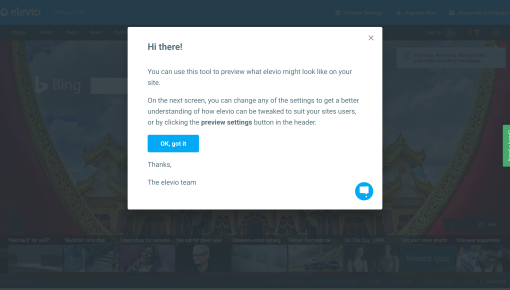 Elevio Onboarding Modal