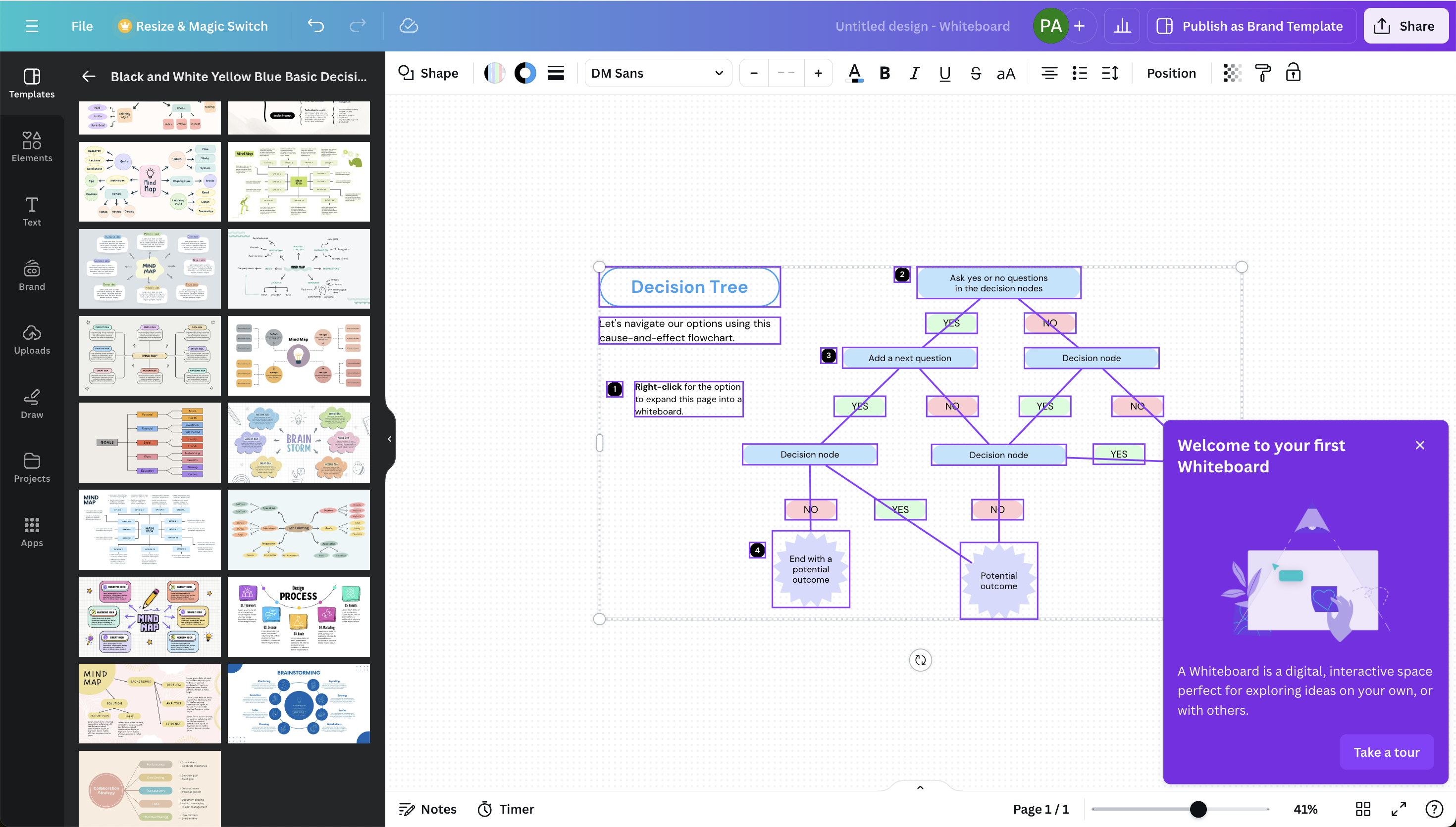 A Canva product announcement introducing users to a collaborative workspace feature