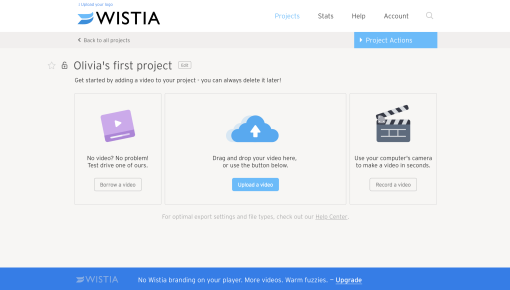 wistia upsell banner