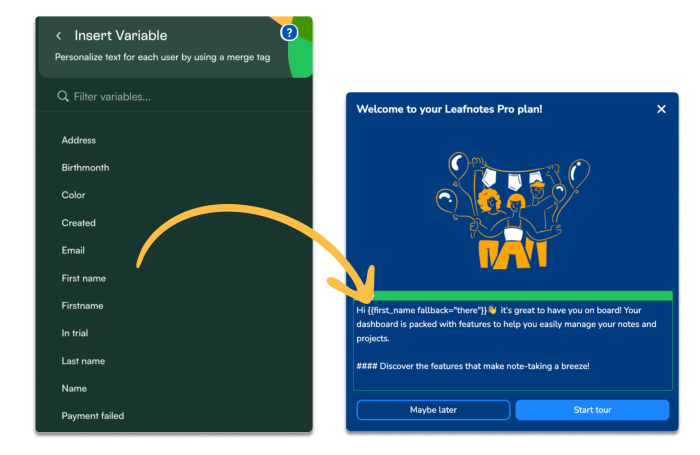 Personalization as the pitch